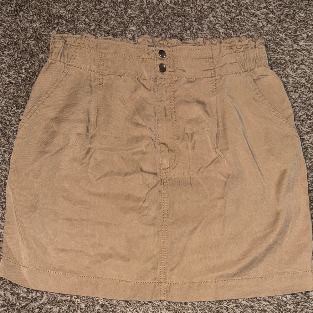 LOFT Tan Midi Skirt